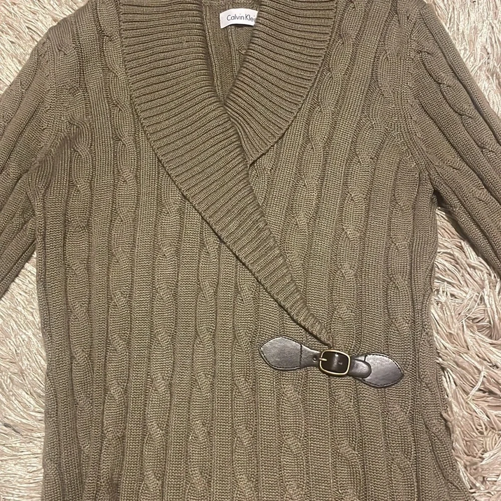 CALVIN Klein Long‎ Sleeve Sweater Dress sz Small - Picture 4 of 11